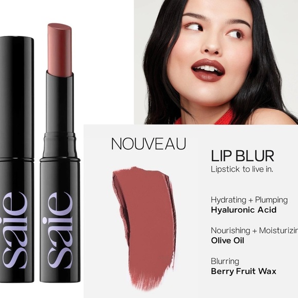 saie Lip Blur Matte Blurring Lipstick (Nouveau) 2.5 g / 0.09 oz NIB - Picture 4 of 4